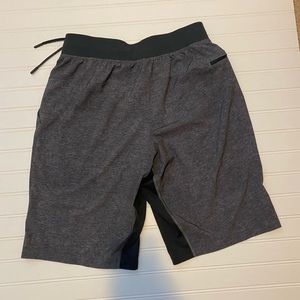 Grey Lululemon shorts.